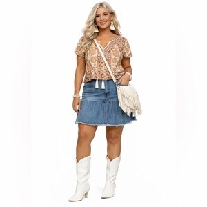 Wild Fable White Heeled Cowboy Boots